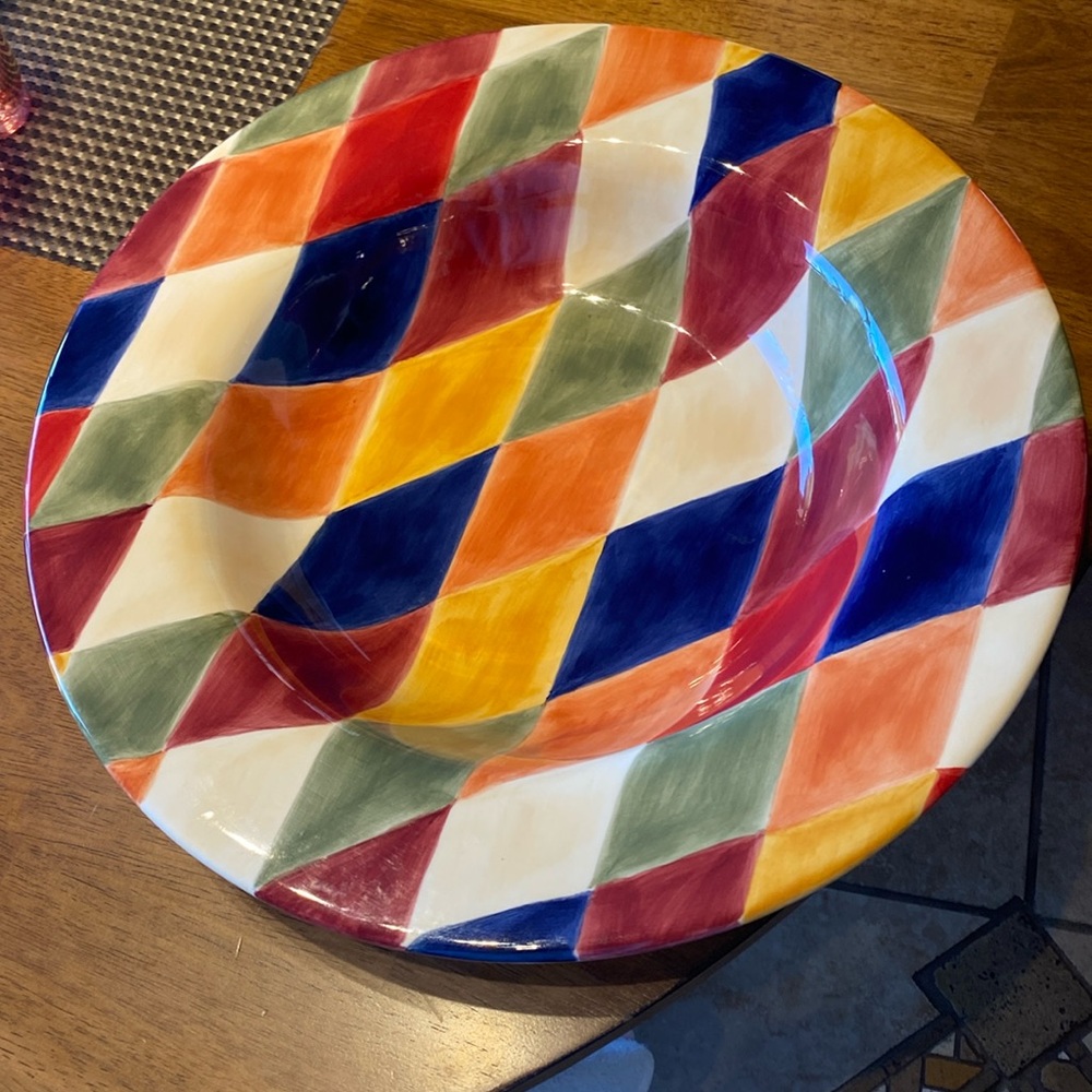 Vintage Ciao Harlequin by Artimino. Hand painted earthenware. 2004/2005. Like ne